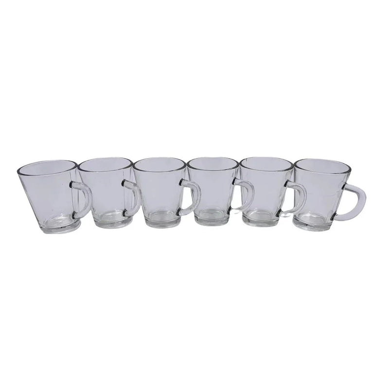 Conjunto de 6 Xícaras de Vidro para Café