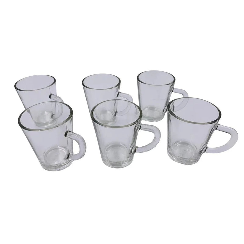 Conjunto de 6 Xícaras de Vidro para Café