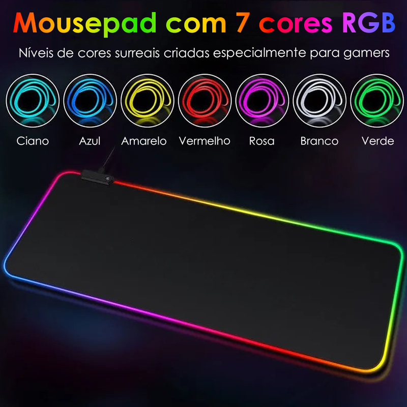 Mousepad Gamer RGB Grande Speed